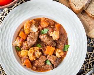 Рагу из говядины с цветной капустой