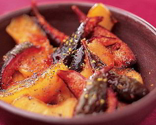 Рагу из инжира и яблок