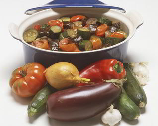 Рагу из кабачков и баклажанов