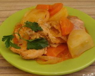 Рагу из кролика с картофелем