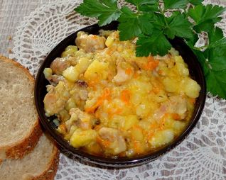 Рагу из кролика с овощами