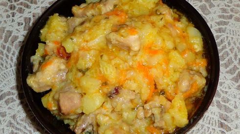 рагу из кролика с овощами