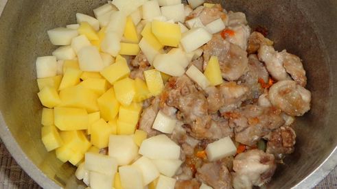 рагу из кролика с овощами