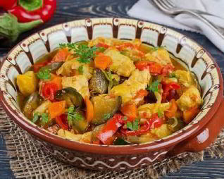 Рагу из курицы с овощами