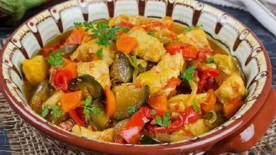 Рецепт рагу из курицы с овощами