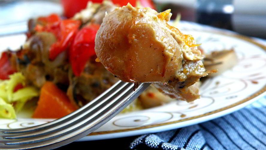 Рецепт рагу из маринованного кролика с овощами и грибами