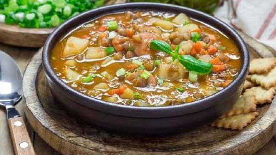 Рецепт рагу из овощей и чечевицы