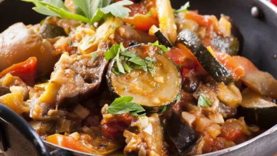 Рецепт рагу из овощей с яблоками