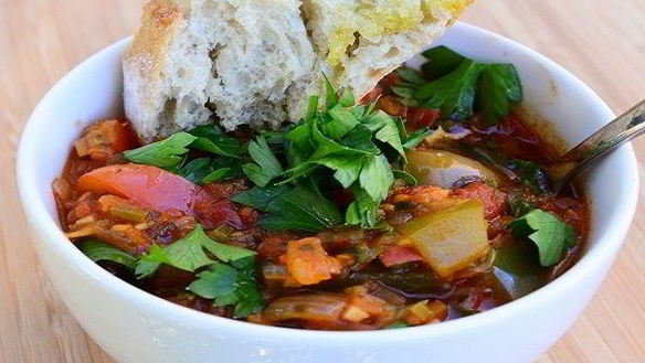 Рецепт Рагу из помидоров и перца