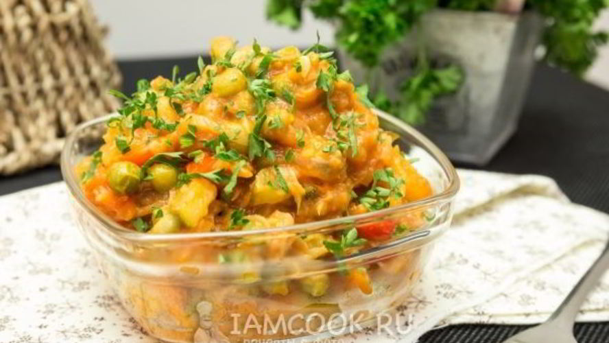 Рецепт рагу овощное с картошкой