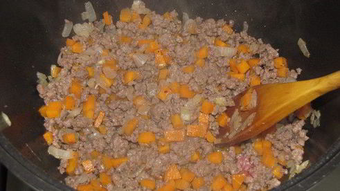 рагу с кабачком и базиликом