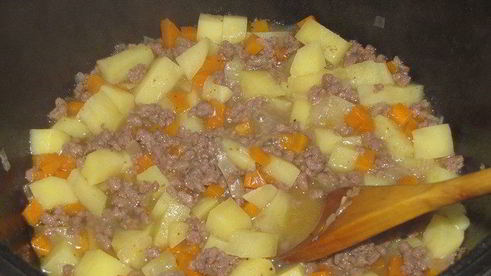 рагу с кабачком и базиликом