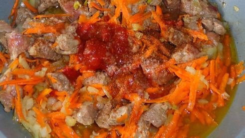 рагу с капустой картошкой и мясом
