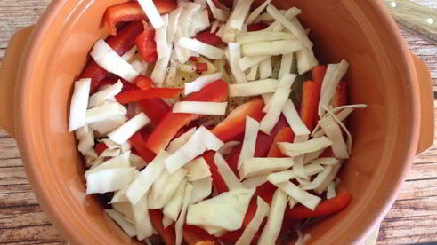 рагу с овощами и говядиной