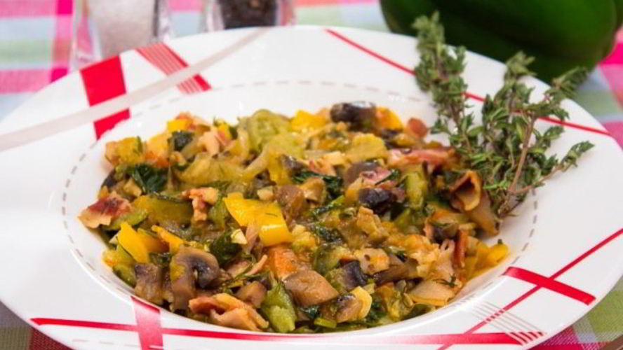 Рецепт рагу с овощами и грибами