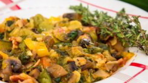 рагу с овощами и грибами