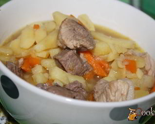 Рагу со свининой, говядиной, картофелем и репой