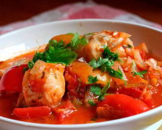 Вкусное рагу из овощей с куриным филе