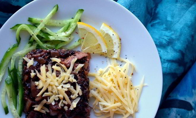 Черное ризотто