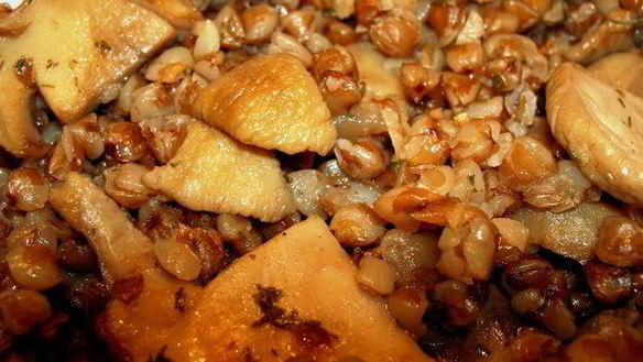 Рецепт Гречневое ризотто с белыми грибами