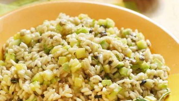 Рецепт Легкое весеннее ризотто с кабачком