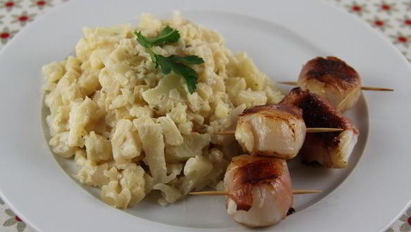 Рецепт Морские гребешки в беконе