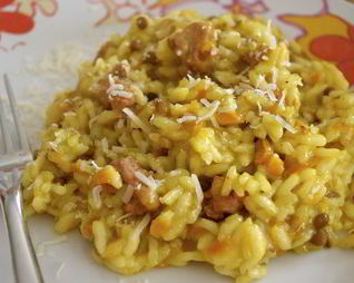 Ризотто с чечевицей