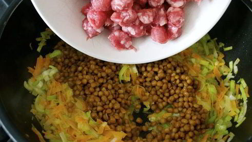 ризотто с чечевицей