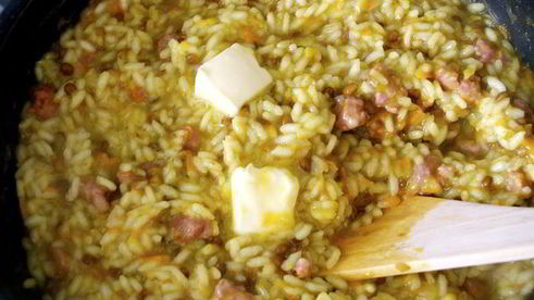 ризотто с чечевицей