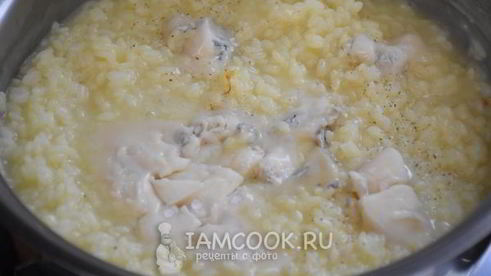 ризотто с горгонзолой и шафраном