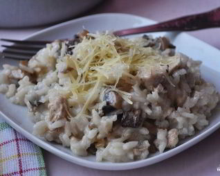 Ризотто с грибами и курицей
