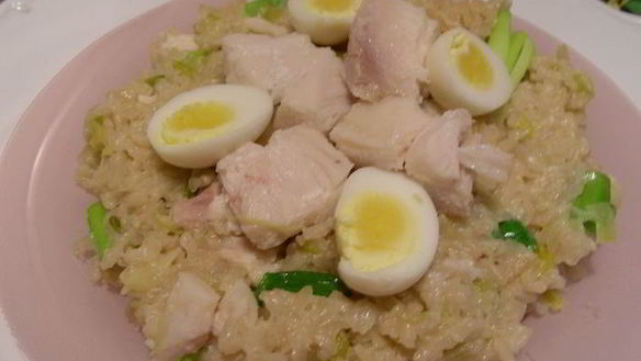 Рецепт Ризотто с копченой рыбой