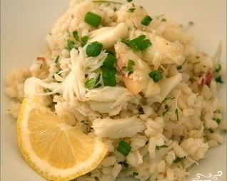 Ризотто с крабом