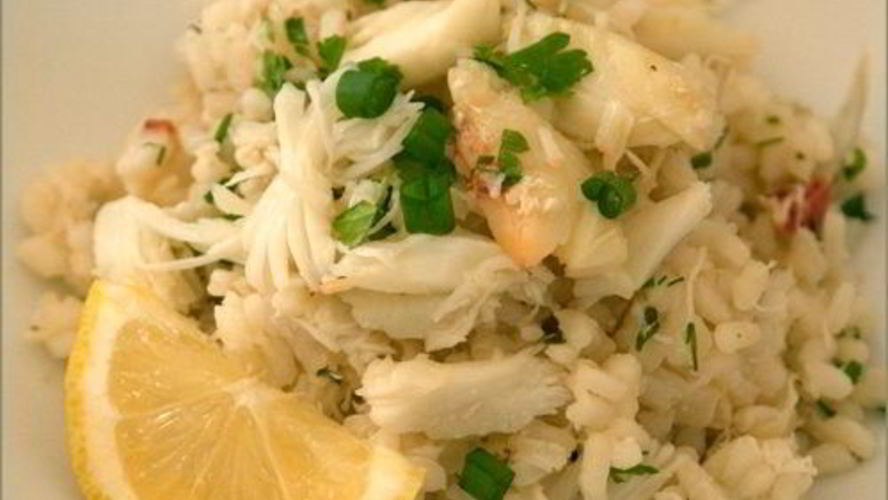 Рецепт ризотто с крабом