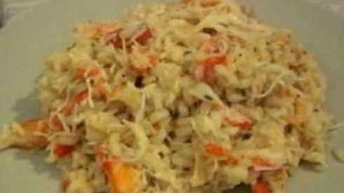 ризотто с крабом