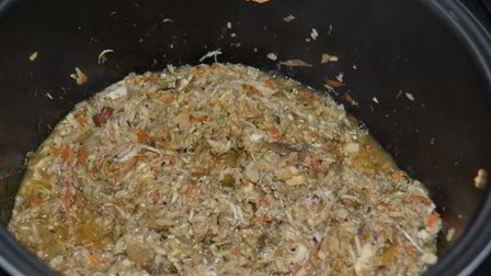 ризотто с курицей и грибами в мультиварке
