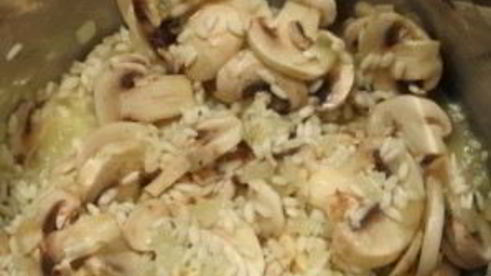 ризотто с лососем