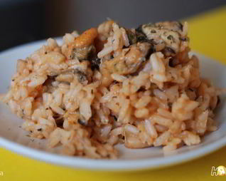 Ризотто с морепродуктами