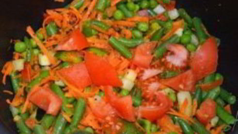 ризотто с овощами в мультиварке