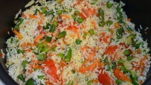 ризотто с овощами в мультиварке