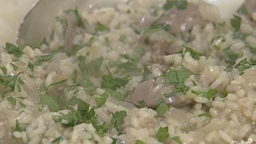 Рецепт ризотто с печенью