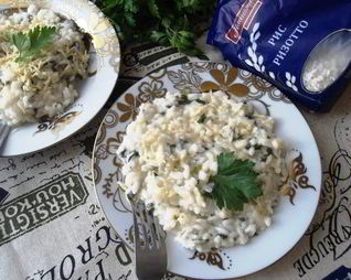 Ризотто с петрушкой и фетой