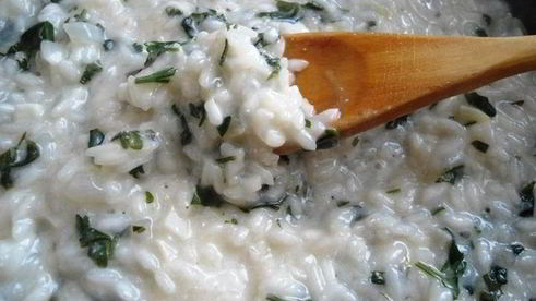 ризотто с петрушкой и фетой