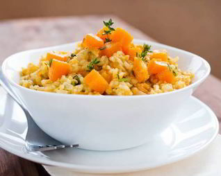 Ризотто с тыквой и грибами