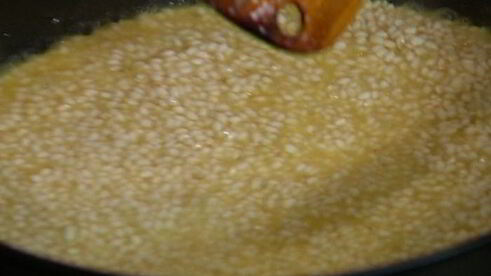 ризотто с тыквой и вермутом