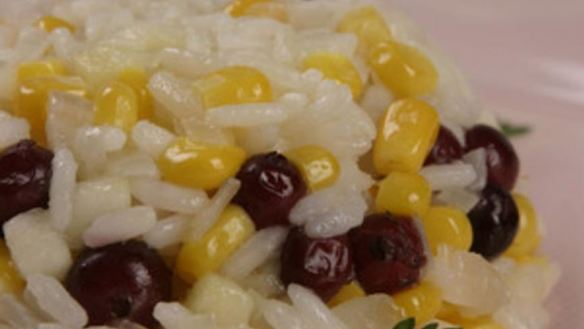 Рецепт Ризотто с яблоками и клюквой