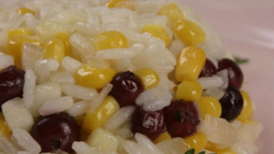 Рецепт ризотто с яблоками и клюквой