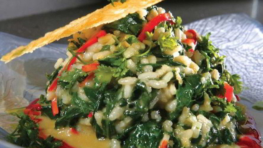 Рецепт ризотто со шпинатом