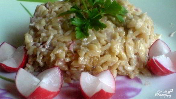 Рецепт Ризотто весеннее с редисом