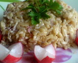 Ризотто весеннее с редисом